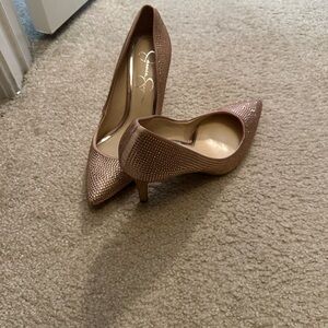 Elegant Rose Gold Stiletto Heels